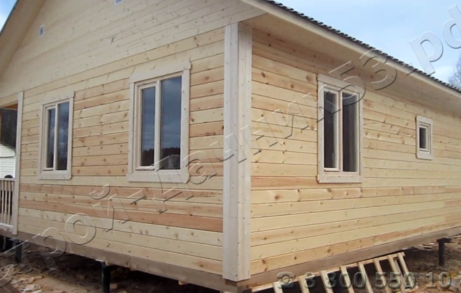 1 Брусовой дом ОД-8,  7×9, 63 м², Московская область, Можайский район, деревня Новый путь